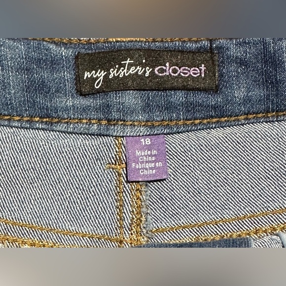 ✨NWT✨ My Sister’s Closet: Denim Girls Shorts- Size 18 - Picture 4 of 6